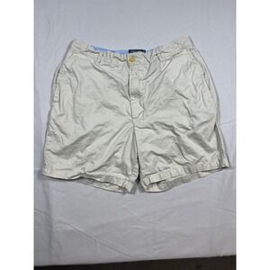 Southern Marsh Mens Khaki Tan Chino Shorts Size 30 Gingham Lining Cotton Casual